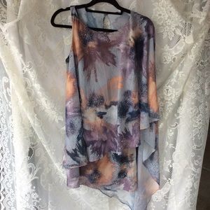 Le tote badgley mischka over the shoulder dress